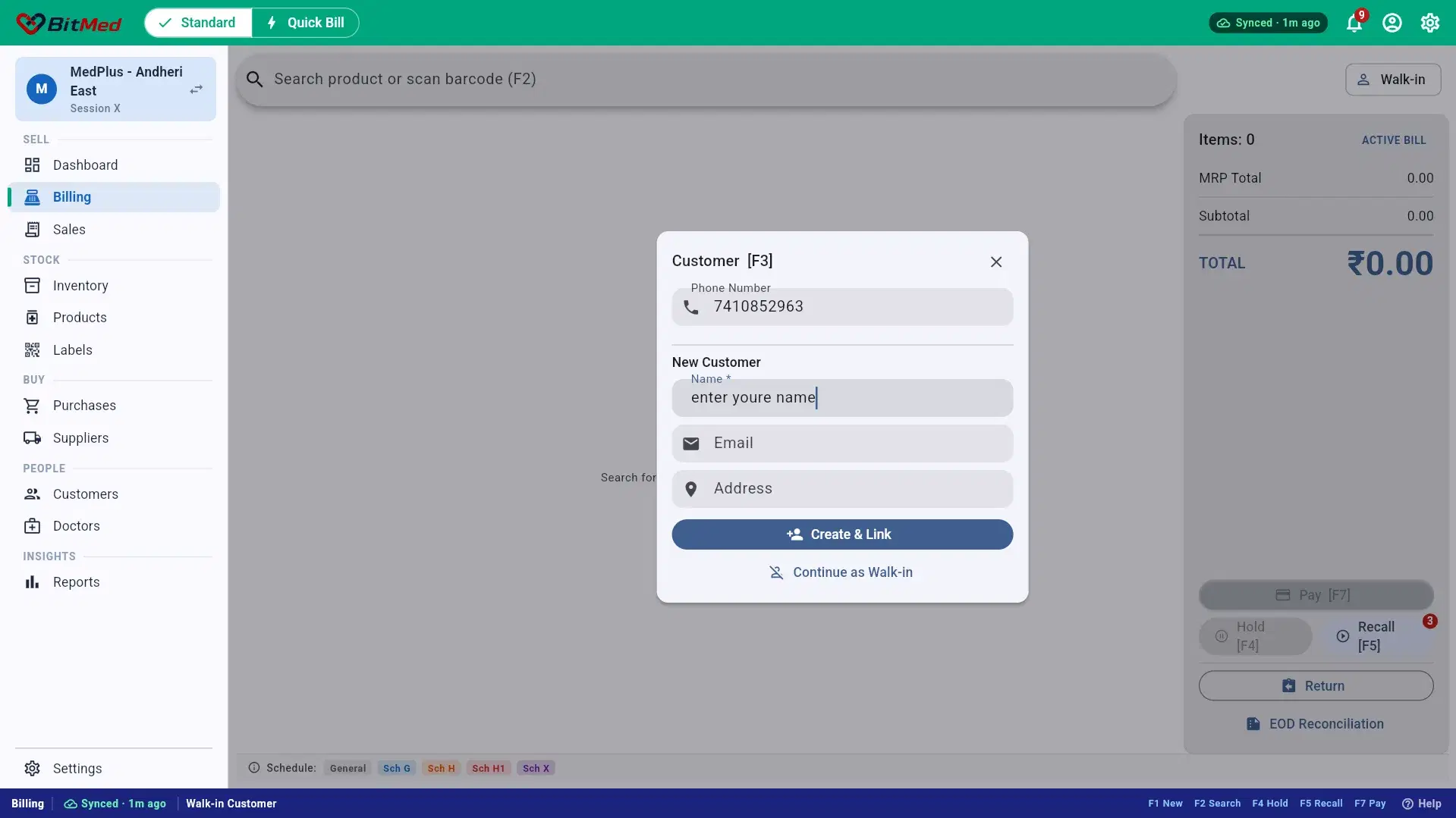 Customer linked