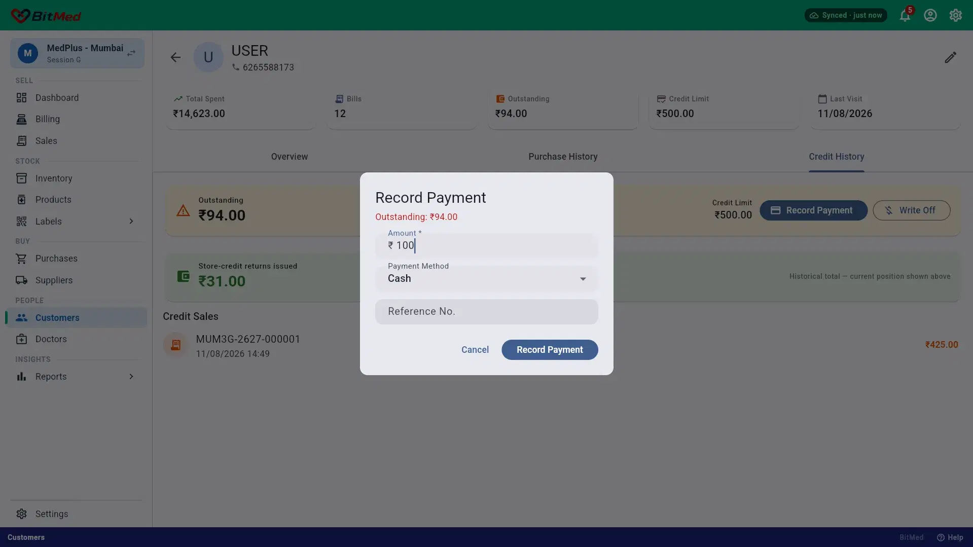 Collect payment