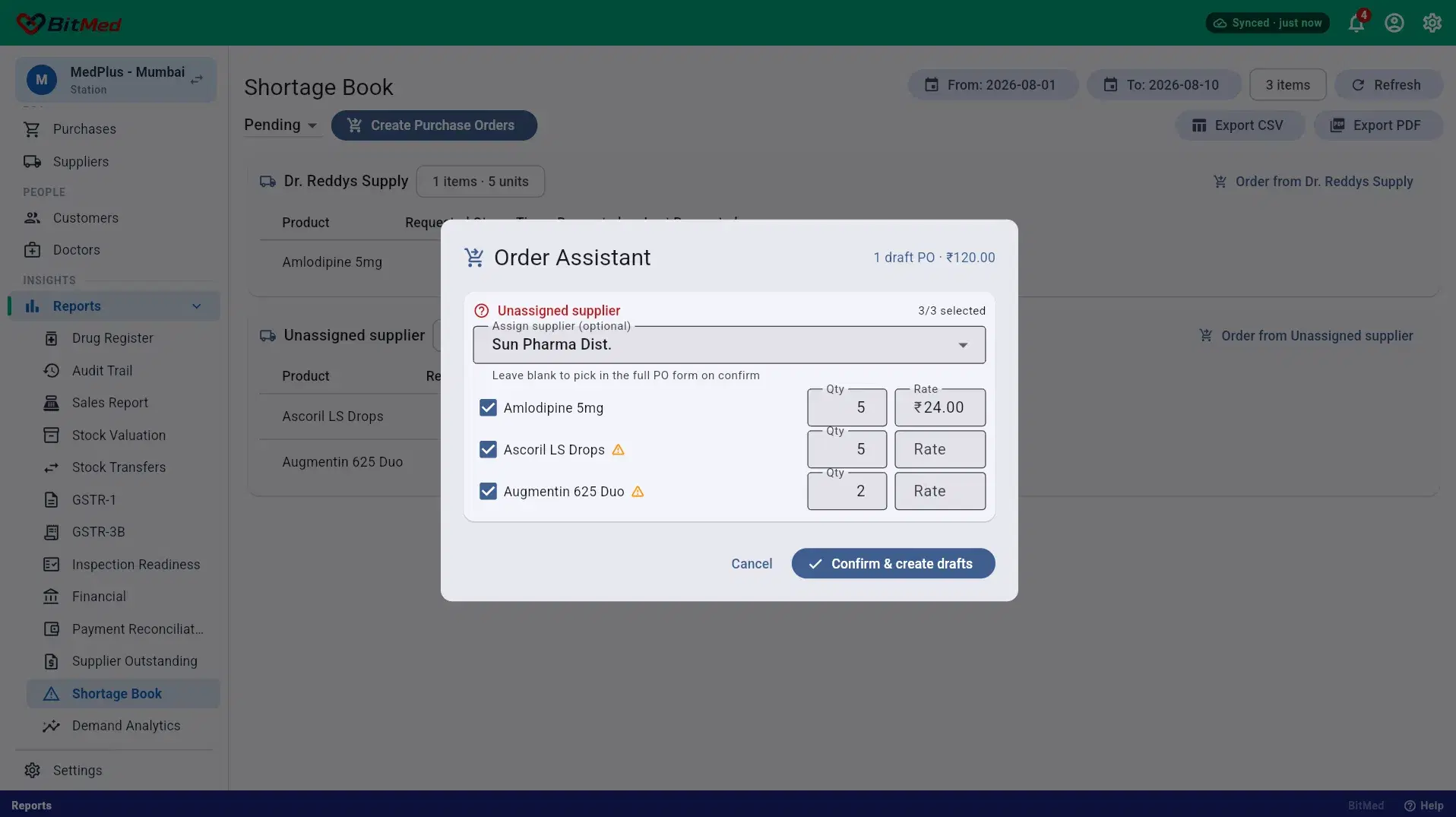Order assistant